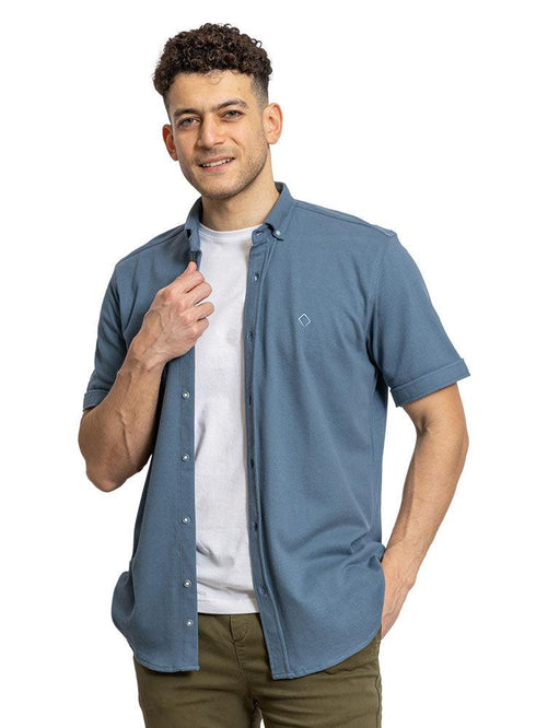 Storm Weather Pique Half - Shirt - Khotwh
